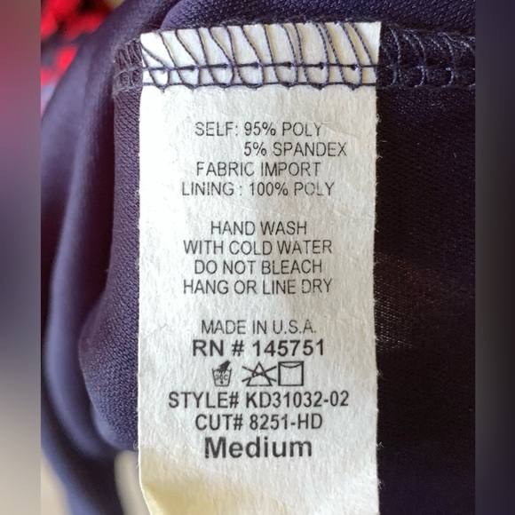 41 Hawthorn women’s Kassidy belted faux wrap dress, size medium - Picture 4 of 4